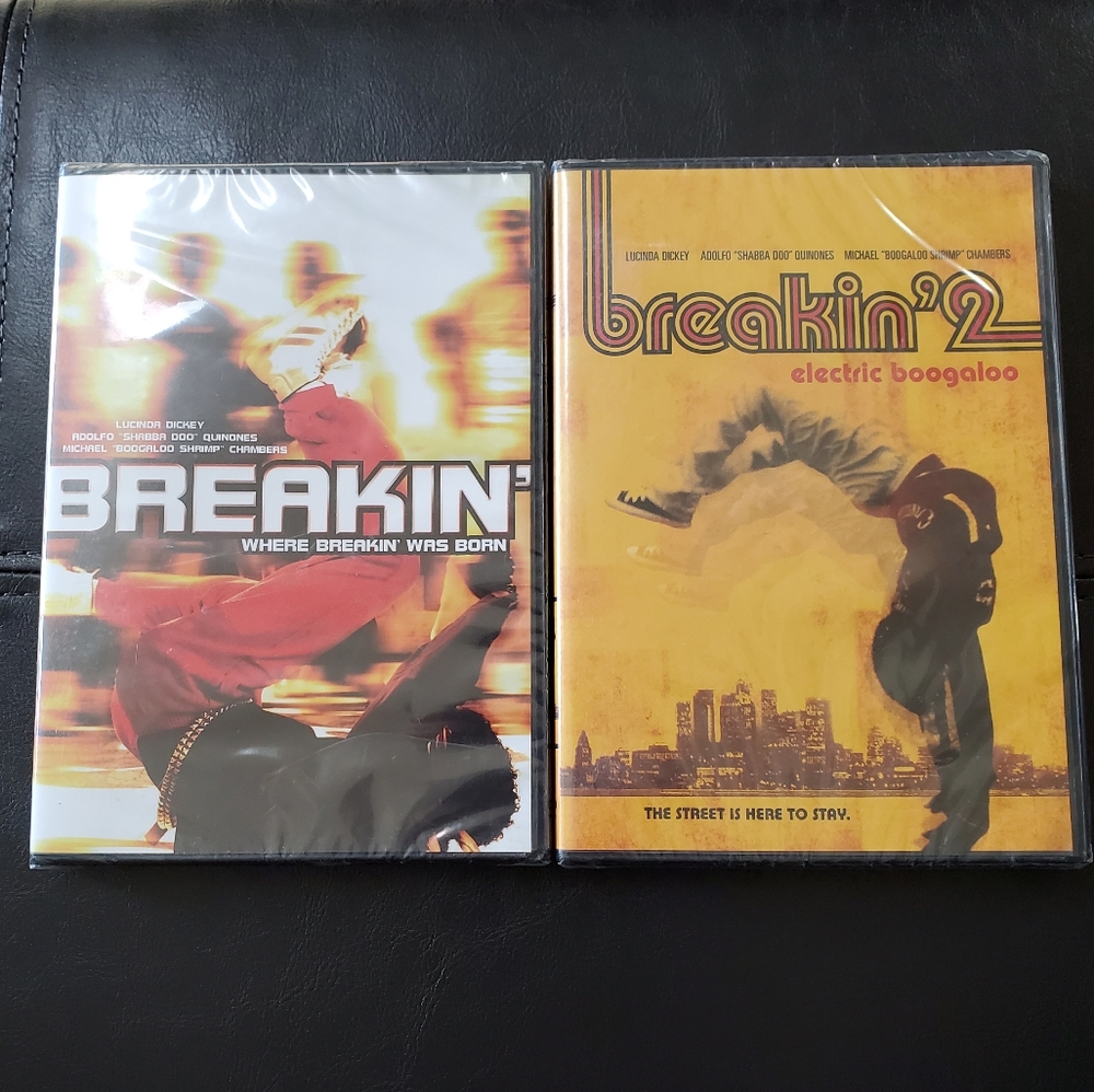 Breakin' and Breakin' 2 new and wrapped DVD movies